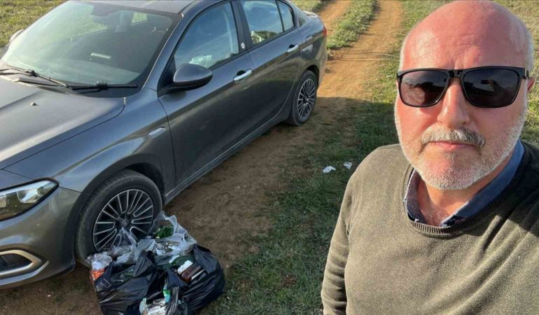 Abbaslık mevkiinde günde onlarca çöp çıkıyor