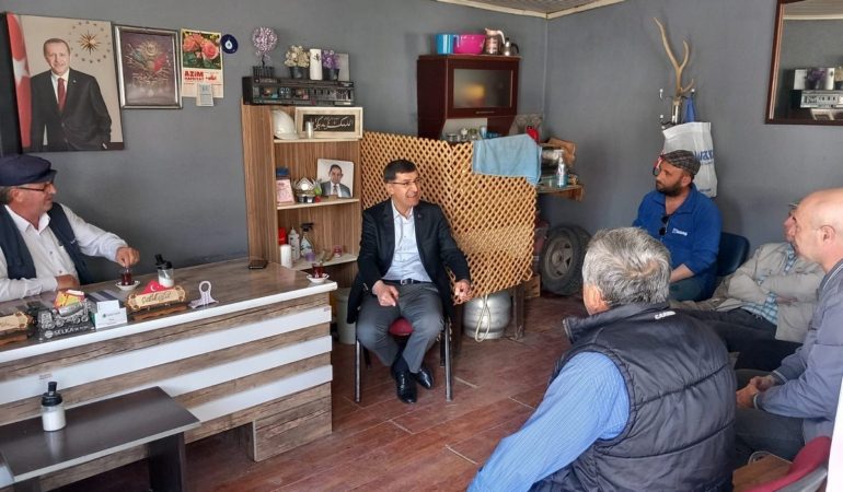 Başkan Eyüp Kahveci, Büyüksaka köyünde hemşehrileriyle buluştu