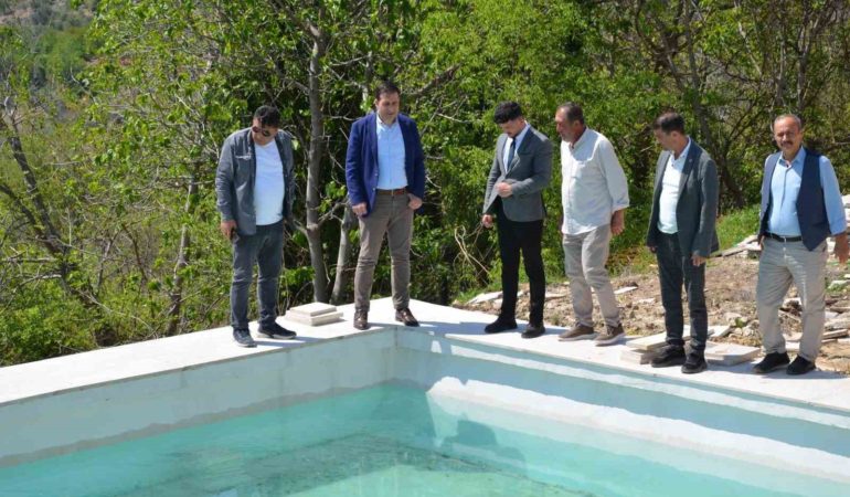 Kayabalı Köyü’nde sulama havuzu hizmete girdi