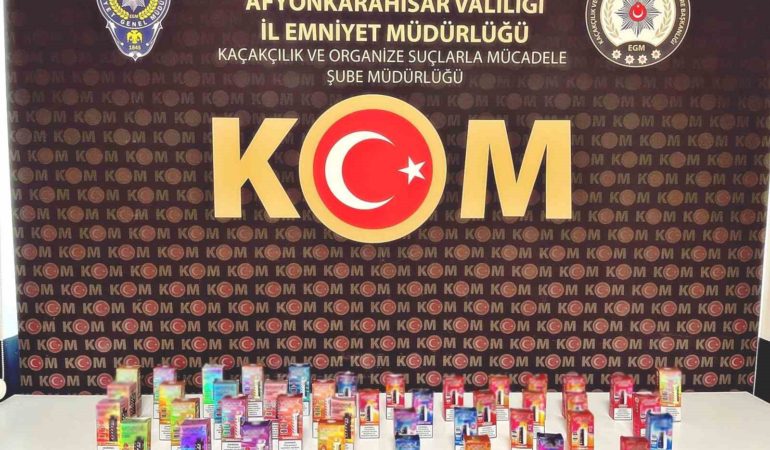 Polis 42 adet kaçak elektronik sigara ele geçirdi